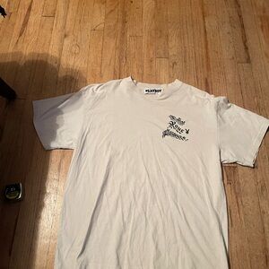 Playboy White Graphic T-Shirt for Men